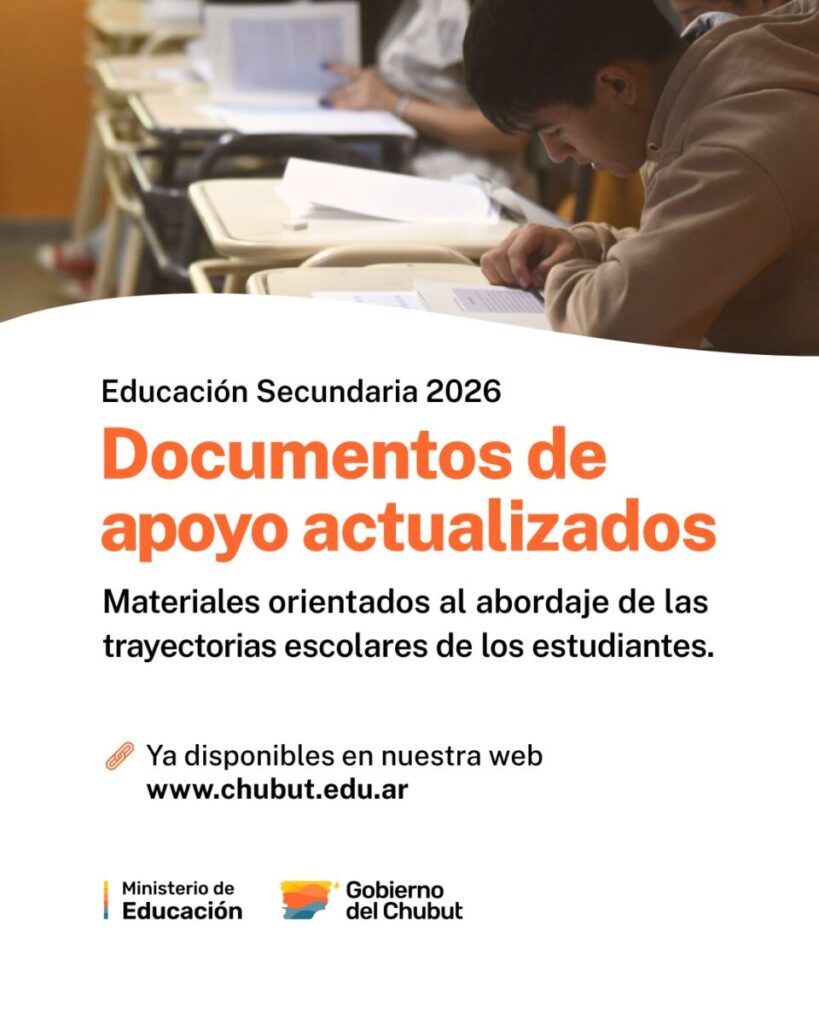 Educación Secundaria: se actualizan los Documentos de Apoyo para fortalecer las trayectorias estudiantiles